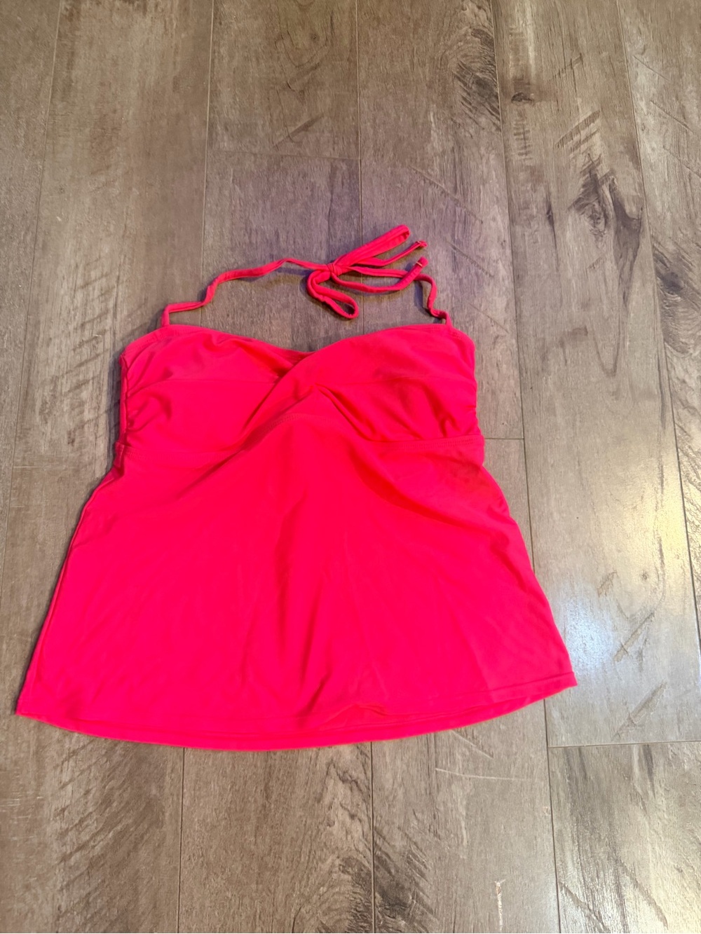 Catalina Hot Pink Halter Swim Tankini Top